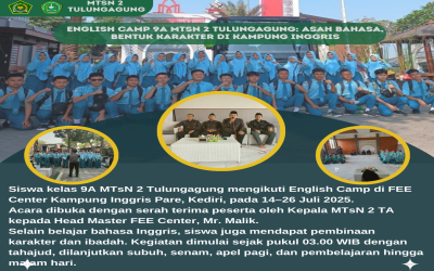 English Camp 9A MTsN 2 Tulungagung: Asah Bahasa, Bentuk Karakter di Kampung Inggris